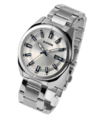 RAPTOR Herrenuhr "Nikolle" mit Edelstahlband und Datumsanzeige, 3ATM