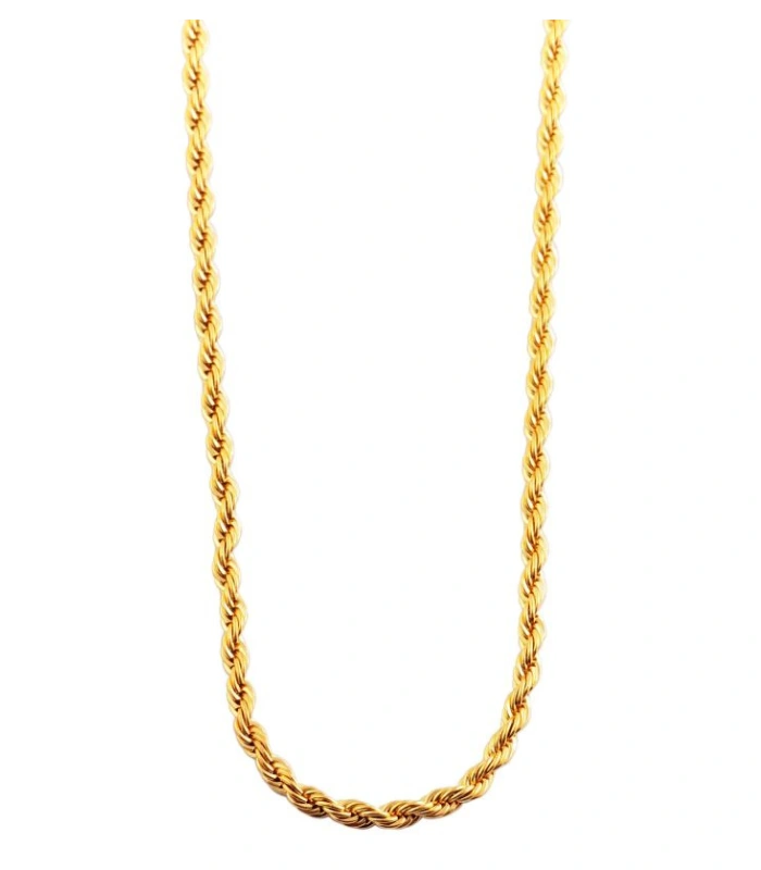 Akzent Kordelkette, Edelstahl, goldfarben
