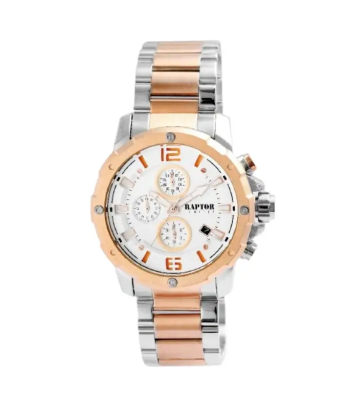 Raptor Chronograph Soheil Herrenuhr mit Stoppfunktion und Edelstahlarmband