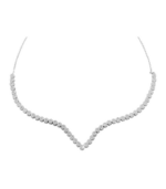 Collier en argent véritable 925/- « Danjana » (42 + 3 cm), 925/rhodié