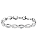 Bracelet en argent véritable 925/- « Ammy », ornée de zirconias, 925/rhodié