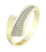 333/- Gold Ring "Clea" mit Zirkoniabesatz, Gelbgold, 8 Karat