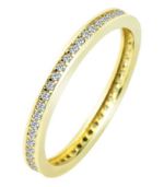 333/- Gold Ring "Fea" mit Zirkoniabesatz, Gelbgold