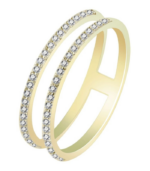 333/- Gold Ring "Marou" mit Zirkoniabesatz, Gelbgold, 8 Karat