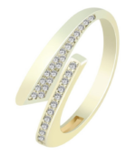 Bague en or 333/- « Mirja » avec zirconias, or jaune, 8 carats