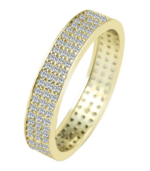 Bague en or 333/- « Sarina » avec zirconias, or jaune, 8 carats