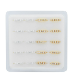 "Volle" offener Nasenring/ Nasenpiercing , 925/- Echt Silber, rhodiniert, 2 Varianten, VE-20 Stück