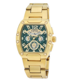 Raptor Limited Herrenuhr "Luxor", Edelstahlarmband, Chronograph, Tonneau