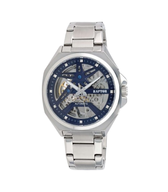 Montre automatique squelette pour homme « Arthur » RAPTOR, acier inoxydable, Ø 47 mm - 2