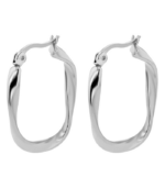 "Aelia" Akzent Creolen aus Edelstahl, goldfarben – Bild 5