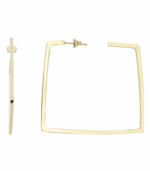 Créoles en acier inoxydable Akzent « Susanne », de couleur dorée – Image 2