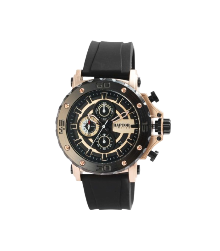 Raptor Limited Herrenchronograph "Raman" mit Silikonarmband
