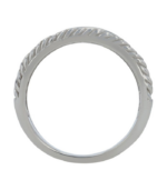 "Ambre" 925/- Echt Silber Damenring, rhodiniert und mit Besatz – Bild 3