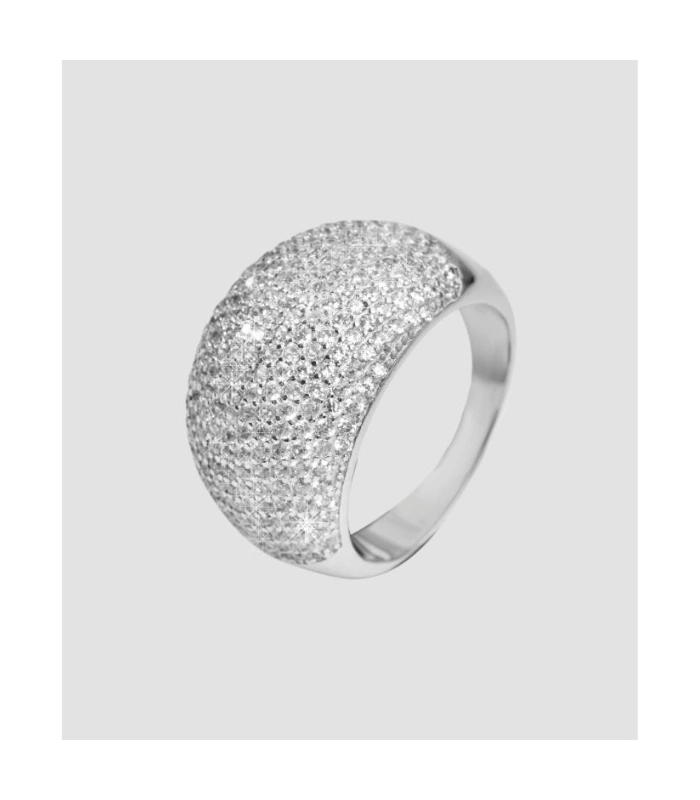 925 Silber Ring, 925/rhodiniert, 8,4g