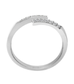 925/- Echt Silber Ring "Aril" mit Zirkoniabesatz, 925/rhodiniert – Bild 2