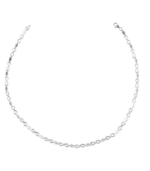 Collier en argent véritable 925/- « Stina », Infinity, mat/poli, 925/rhodié – Image 2
