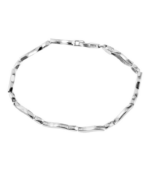925/- Echt Silber Armband "Filia", matt/poliert, 925/rhodiniert – Bild 2