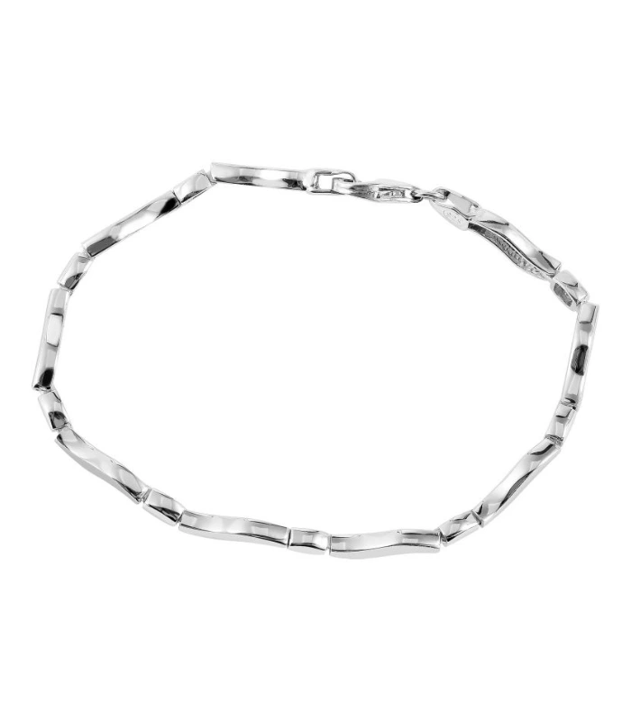 925/- Echt Silber Armband "Filia", matt/poliert, 925/rhodiniert