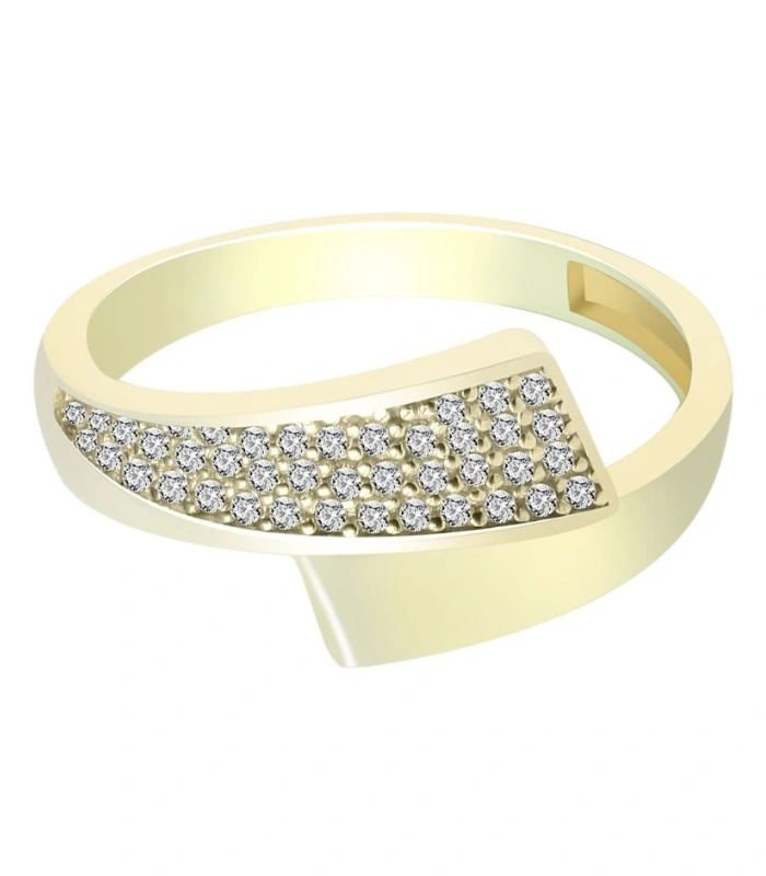 333/- Gold Ring "Clea" mit Zirkoniabesatz, Gelbgold, 8 Karat