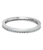 Bague en or 333/- « Maline » avec zirconias, or blanc, 8 carats – Image 2