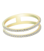 333/- Gold Ring "Marou" mit Zirkoniabesatz, Gelbgold, 8 Karat – Bild 2