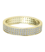 Bague en or 333/- « Sarina » avec zirconias, or jaune, 8 carats – Image 2