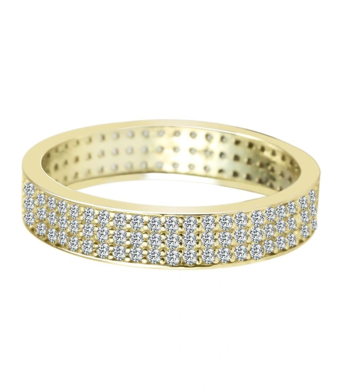 333/- Gold Ring "Sarina" mit Zirkoniabesatz, Gelbgold, 8 Karat