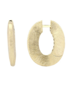 333er Gelbgold Creolen, 8 Karat, eismatt – Bild 2