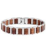 Bracelet Raptor en acier inoxydable et bois de santal, ajustable – Image 5