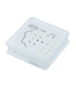 "Vaida" I-förmiger Nasenstecker/ Nasenpiercing, 925/rh Echt Silber, VE-24 Stück – Bild 2