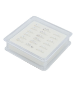 Anneau de nez / piercing nasal « Vola », ouvert, argent véritable 925/-, rhodié, 3 variantes de 6 pièces chacune, UE-18 – Image 2