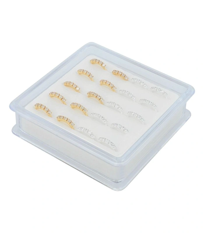 "Volle" offener Nasenring/ Nasenpiercing , 925/- Echt Silber, rhodiniert, 2 Varianten, VE-20 Stück