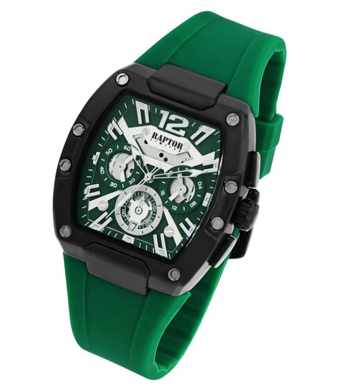 Raptor Limited Herrenuhr „Aldriel“, Silikonarmband, 5 ATM