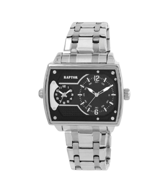 Raptor Herrenuhr "Troy" Dual-Time mit Edelstahlarmband - 3