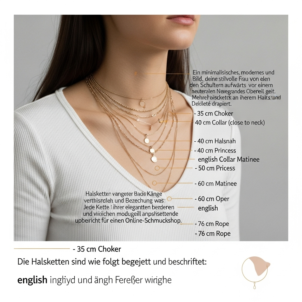 Guide visuel des longueurs de colliers