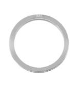 Bague en or 333/- « Maline » avec zirconias, or blanc, 8 carats – Image 3