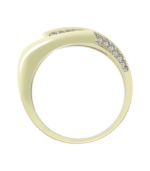 Bague en or 333/- « Mirja » avec zirconias, or jaune, 8 carats – Image 3