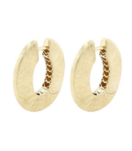 333er Gelbgold Creolen, 8 Karat, eismatt – Bild 3