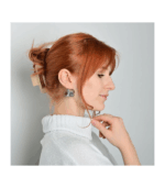 "Regina" Edelstahl Creolen/ Halbcreole, silberfarben – Bild 3