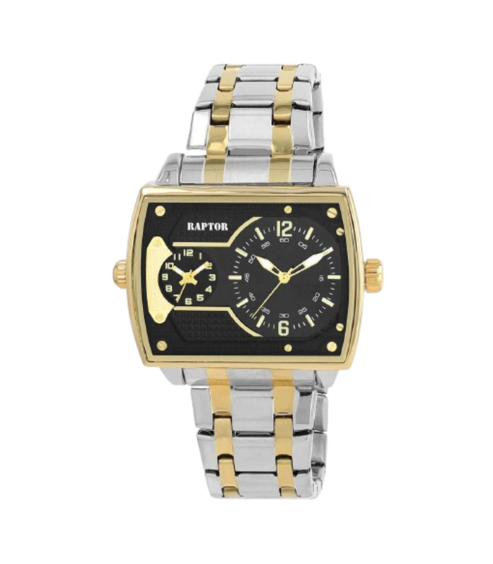 Raptor Herrenuhr "Troy" Dual-Time mit Edelstahlarmband - 4