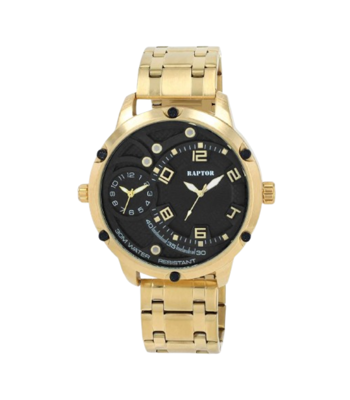 Montre homme Raptor « Ayaz » dual-time, avec bracelet en acier inoxydable, Ø 52 mm - 4