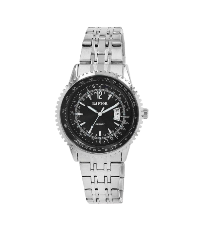 Raptor Herrenuhr "Finley" mit Edelstahlarmband, Ø 48 mm - 4