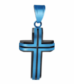 Pendentif en acier inoxydable Akzent « Cano », croix, plaqué ionique – Image 4
