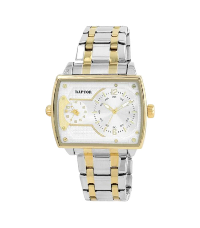 Raptor Herrenuhr "Troy" Dual-Time mit Edelstahlarmband - 5