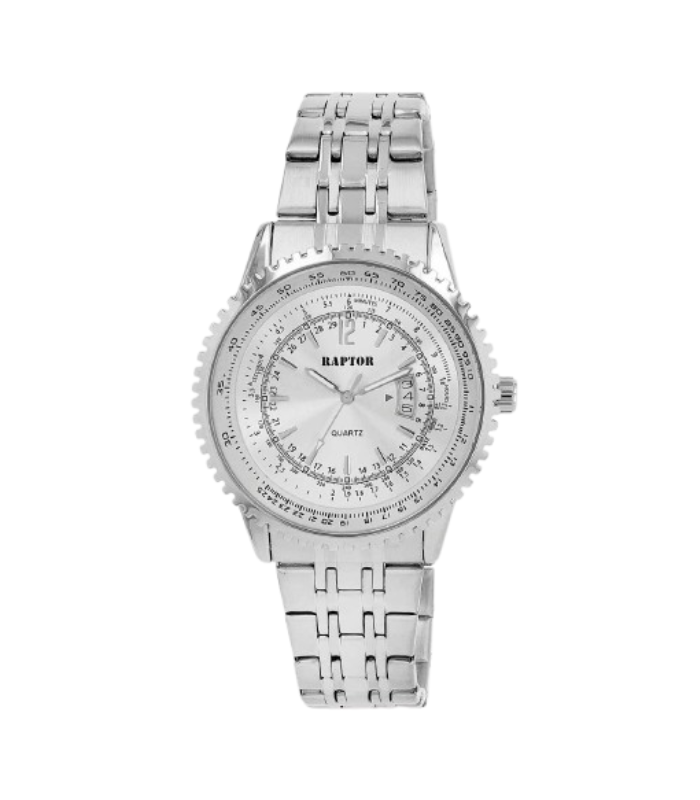 Raptor Herrenuhr "Finley" mit Edelstahlarmband, Ø 48 mm - 5