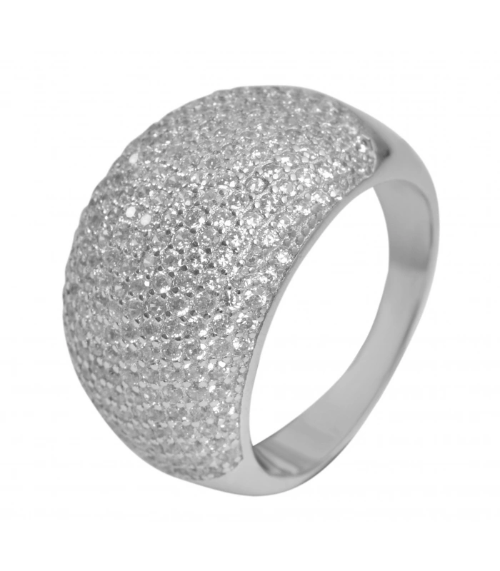 925 Silber Ring, 925/rhodiniert, 8,4g