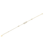 "Dalal" 925/rh Echt Silber Armband 17 + 3 cm, Infinity, Zirkoniabesatz, silberfarben rhodiniert – Bild 4