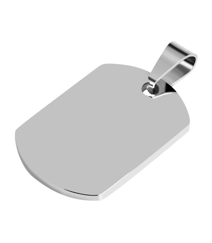 "Akino" Edelstahl Gravuranhänger - 1