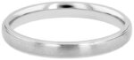Schlichter Herrenring Edelstahl mattiert 3mm breit am Finger