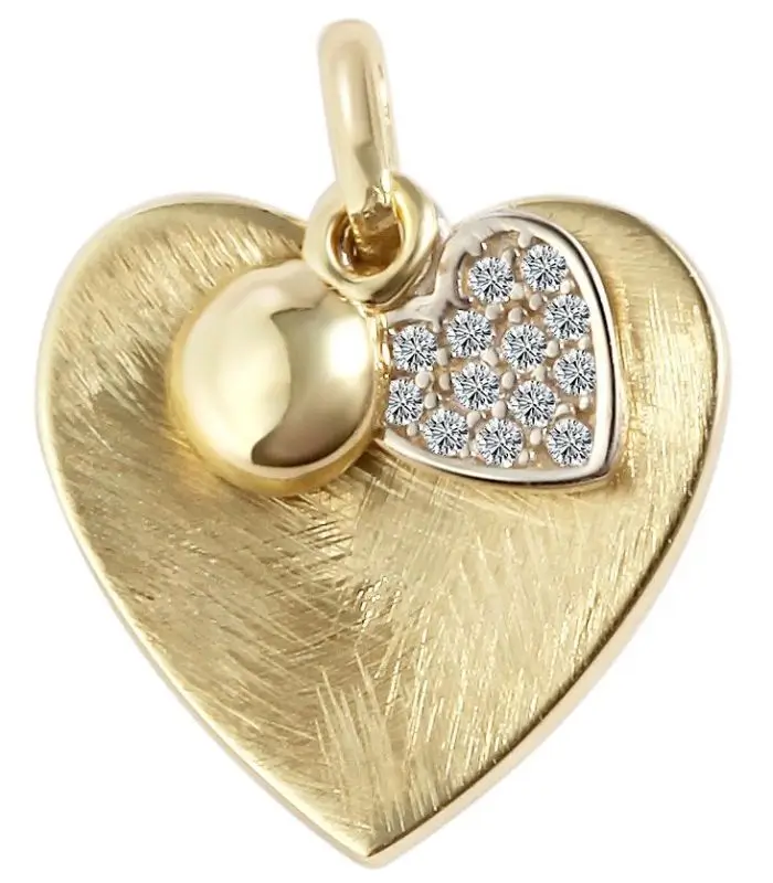 Pendentif "Millane" en or 333/-, sans chaîne, composé de 3 éléments, en or jaune 8 carats
